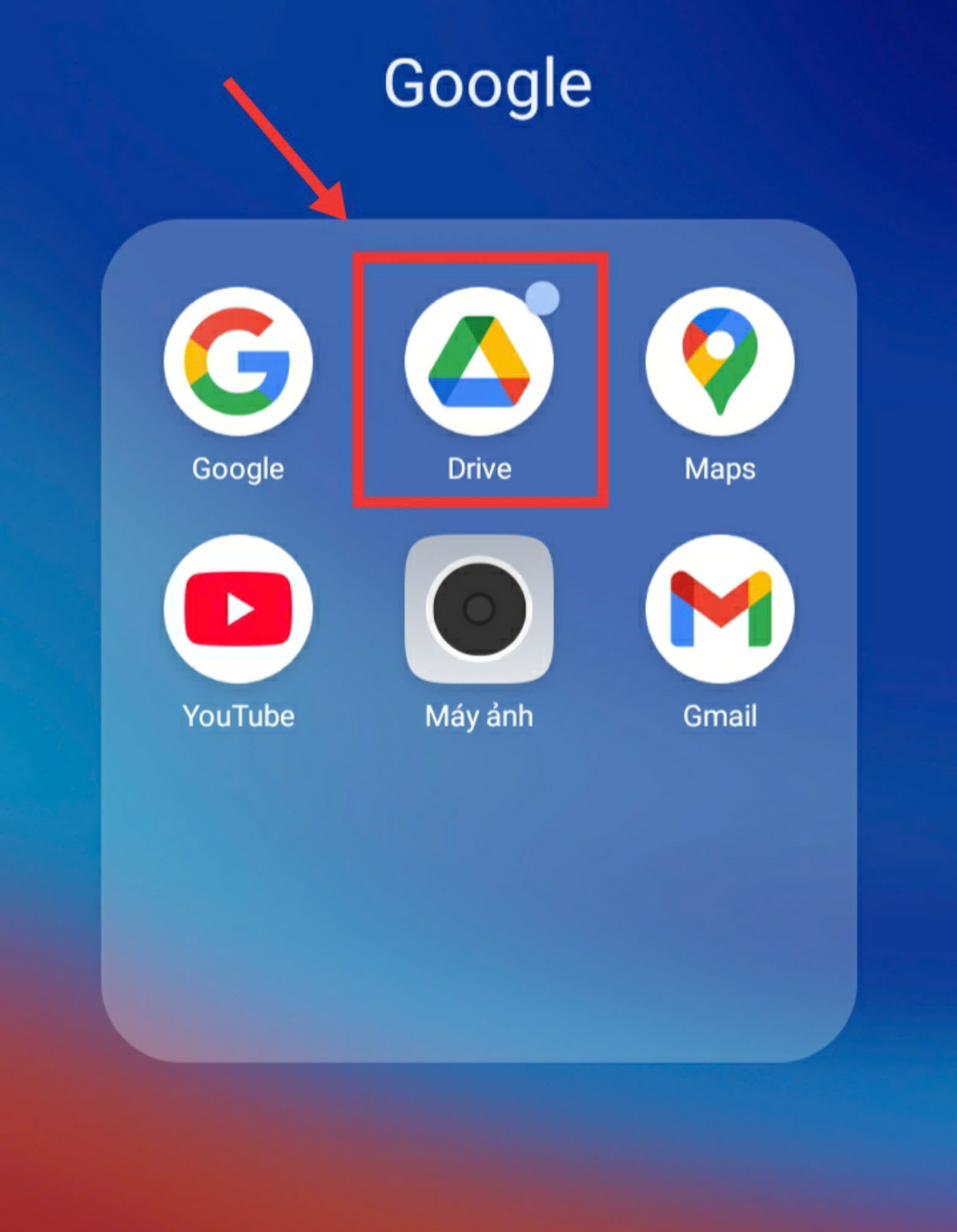 Hướng dẫn cách chia sẻ Google Drive qua Zalo trên điện thoại bước 1